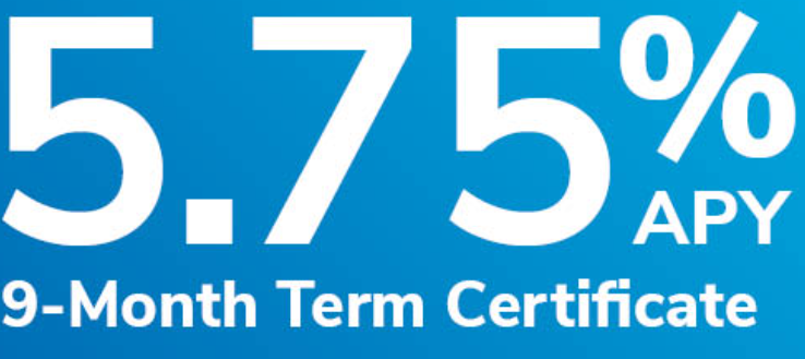 BluPeak Credit Union CD Rates: 5.75% APY 9-Month Promo CD Best Offer